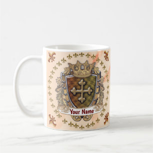 benutzerdefinierte Familienwappen-Tasse für Nachna Kaffeetasse