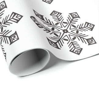 BENUTZERDEFINIERTE FARBE: Einfache Schneeglöckchen Geschenkpapier