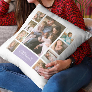 Benutzerdefinierte Farbe Elegante Schrift Familien Kissen