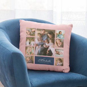 Benutzerdefinierte Farbe Elegante Skriptfamilie Fo Kissen