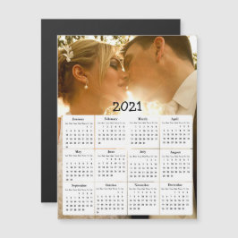 Benutzerdefinierte Farbe Foto zu Mini-Kalender 202 Magneteinladung