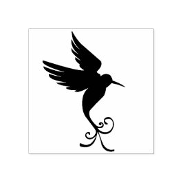 Benutzerdefinierte Farbe Friedlich Flying Hummingb Gummistempel