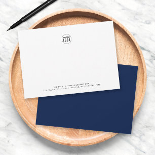 Benutzerdefinierte Farbe Moderne Minimalistische H Mitteilungskarte