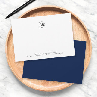 Benutzerdefinierte Farbe Moderne Minimalistische H Mitteilungskarte