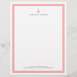 Benutzerdefinierte Farbe Moderner klassischer Anke Briefbogen