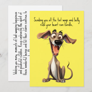 Benutzerdefinierte Farbe und Text, 🐶 verrückte 🤪 Feiertagskarte