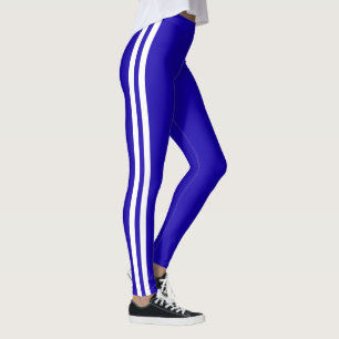 Benutzerdefinierte Farben Blau Leggings zwei seitl
