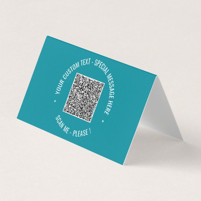 Benutzerdefinierte Farben für QR-Code und Text-Vis Visitenkarten (Vorderseite)