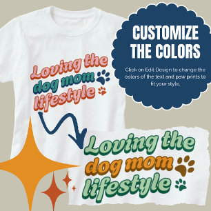Benutzerdefinierte Farben Geschenk für die Hunde-M T-Shirt