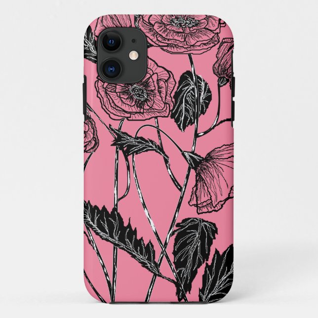 Benutzerdefinierte Farben iPhone Case mit Poppy (Rückseite)