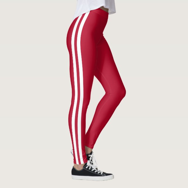 Benutzerdefinierte Farben Rot Leggings zwei seitli (Rechts)