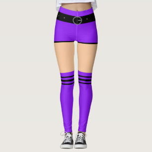 Benutzerdefinierte Farben Spaß Leggings - Lila Sho