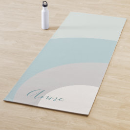 Benutzerdefinierte Farbtöne von Blau, Grau und Wei Yogamatte