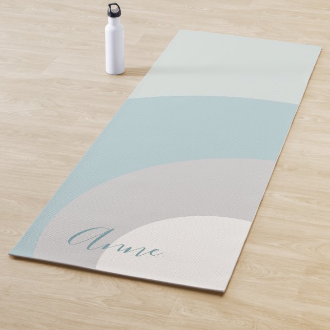 Benutzerdefinierte Farbtöne von Blau, Grau und Wei Yogamatte (Beispiel)