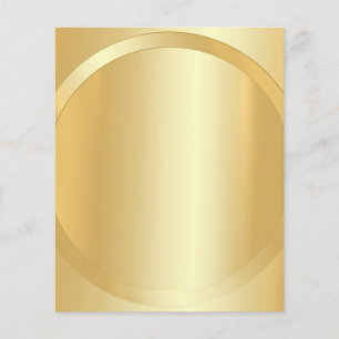 Benutzerdefinierte Faux-Gold Glamouröse Vorlage mi Flyer