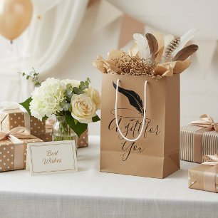 benutzerdefinierte Feder mittel Geschenktüte