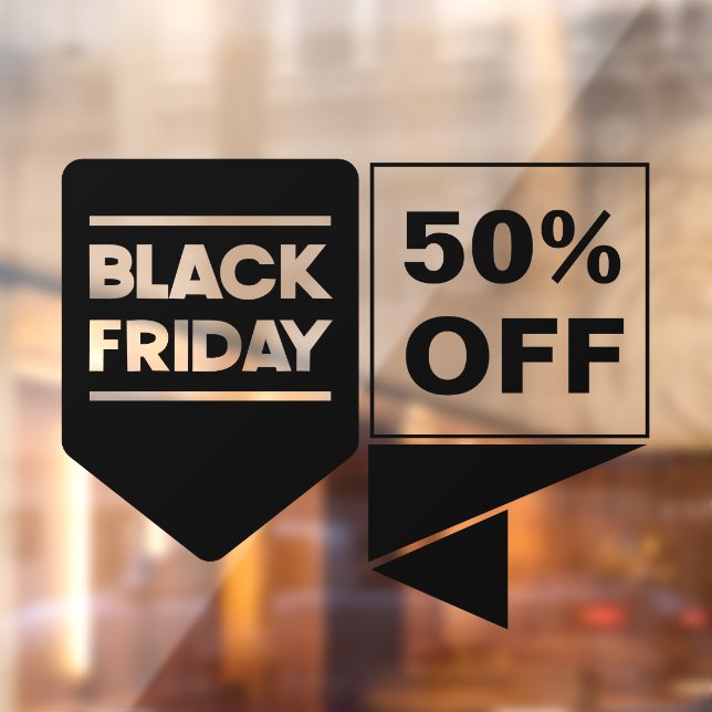 Benutzerdefinierte Fensterklammer für Black Friday Fensteraufkleber (Blatt 2)