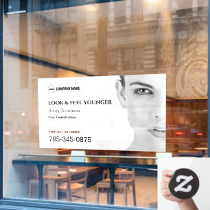 Benutzerdefinierte Fensterklammer für den Botox-Tr Fensteraufkleber
