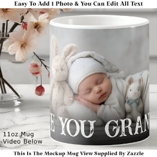 Benutzerdefinierte Fettgedruckte Liebe dich Opa Ei Kaffeetasse