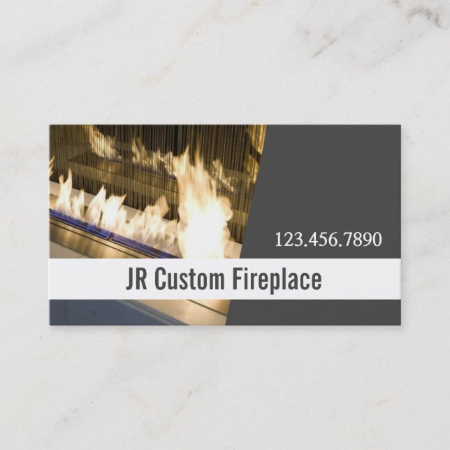 Benutzerdefinierte Fireplace-Dienste Visitenkarte (Vorderseite)