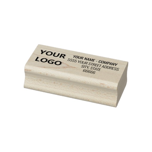 Benutzerdefinierte Firmenlogo-Adresse Rubber-Brief Gummistempel (Stempel)