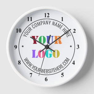 Benutzerdefinierte Firmenlogo-Textuhr Design für s Uhr