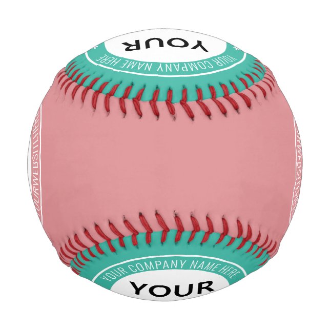 Benutzerdefinierte Firmenlogos und Text-Baseball I Baseball (Rückseite)