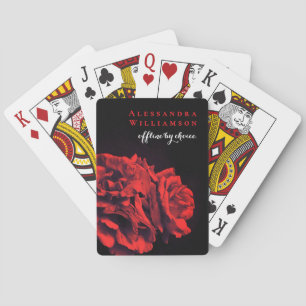 Benutzerdefinierte florale inspirierende lustige s spielkarten
