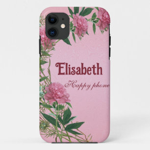 Benutzerdefinierte florale rustikale Pfingstrosen- Case-Mate iPhone Hülle