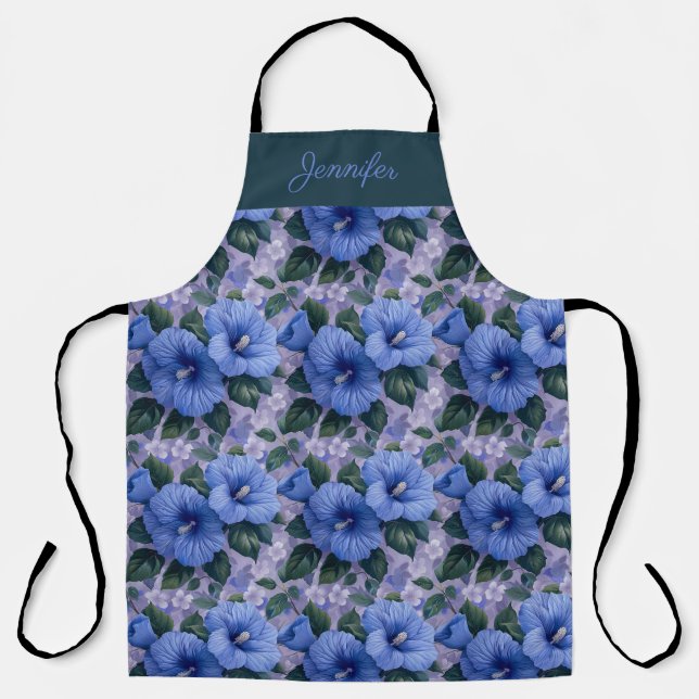 Benutzerdefinierte florale Schürze mit Blume Gesch (Vorderseite)