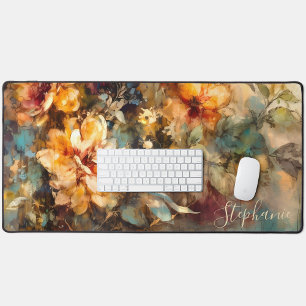 Benutzerdefinierte florale Wasserfarbe-Bloom Schreibtischunterlage
