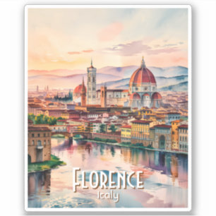 Benutzerdefinierte Florenz Duomo Kathedrale Wasser Aufkleber