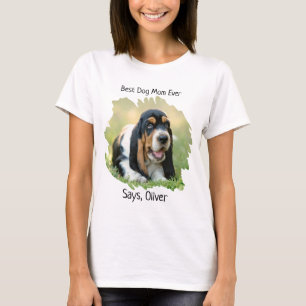Benutzerdefinierte Foto Best Dog-Mama T-Shirt
