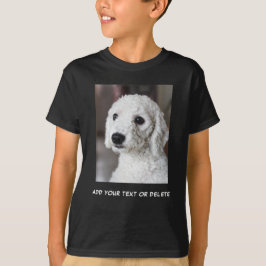 Benutzerdefinierte Foto-Bilder und Textkids T-Shirt