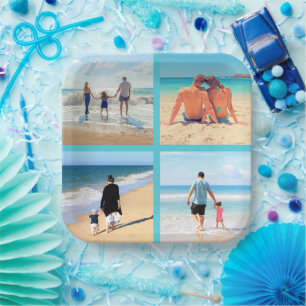 Benutzerdefinierte Foto Collage Paper-Teller mit I Pappteller