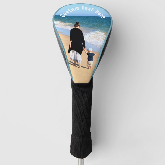 Benutzerdefinierte Foto-Cover-Geschenk mit Text Golf Headcover (Vorderseite)