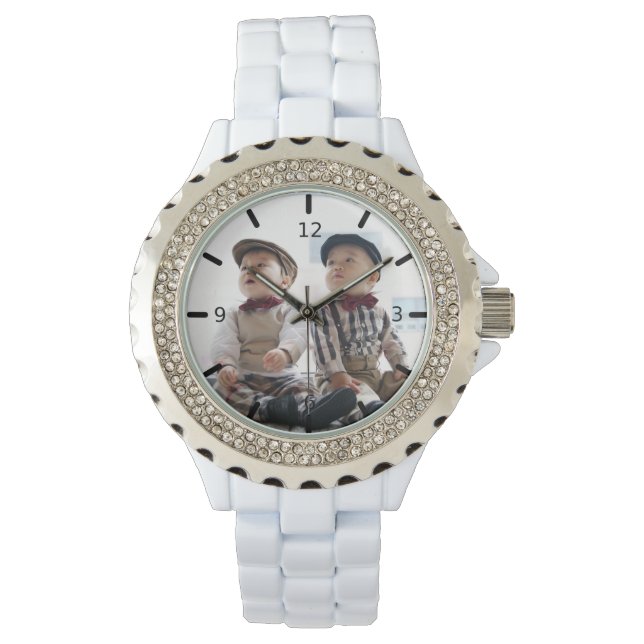 Benutzerdefinierte Foto-Erinnerungen Armbanduhr (Vorderseite)