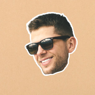 Benutzerdefinierte Foto-Gesichts-Wasserfeste Vinyl Aufkleber