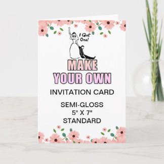 Benutzerdefinierte Foto-Glossy Bachelorette Einlad Karte