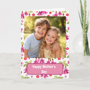 Benutzerdefinierte Foto-Happy-Mother's-Day-Karte   Karte