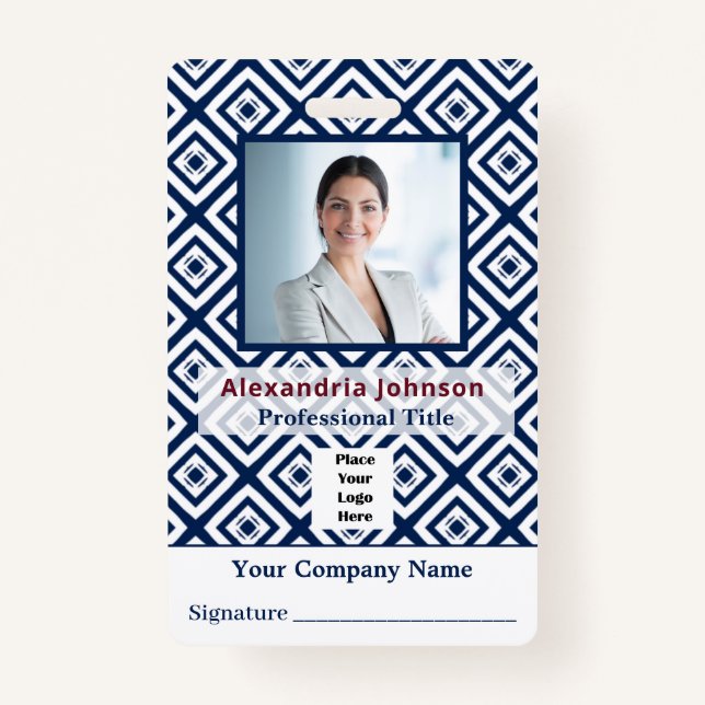 Benutzerdefinierte Foto-ID für Mitarbeiter Ausweis (Vorderseite)