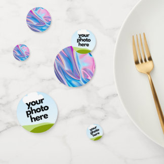 Benutzerdefinierte Foto-Konfiguration mit Holograp Konfetti