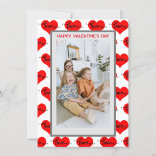 Benutzerdefinierte Foto-Liebe Herzkarte Valentinst Feiertagskarte