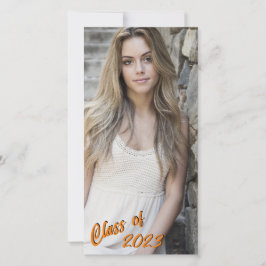 Benutzerdefinierte Foto-Long- und Skinny-Orange-Kl Ankündigung