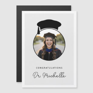 Benutzerdefinierte Foto-PhD-Doktorgrad-Magnetkarte Magnetkarte