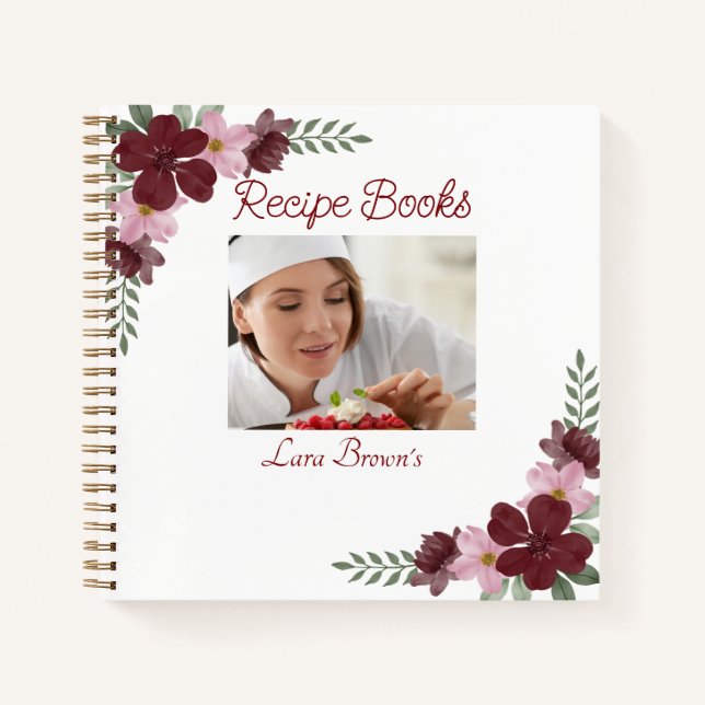 Benutzerdefinierte Foto-Rezeptbücher Notizbuch (Vorderseite)