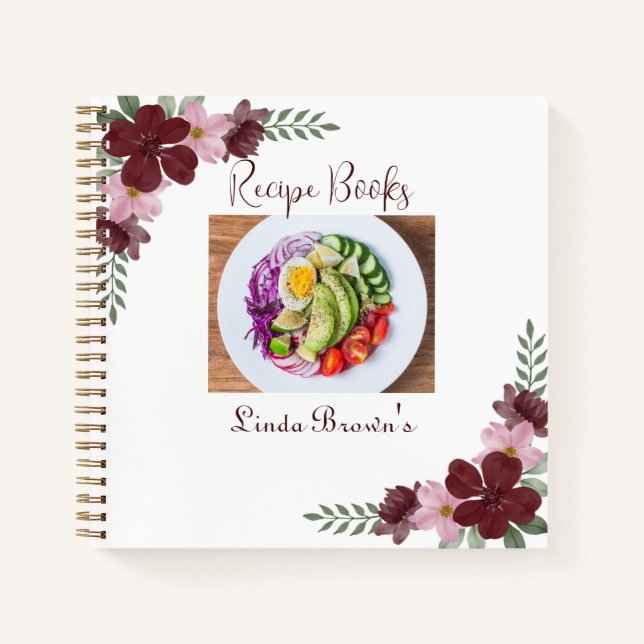 Benutzerdefinierte Foto-Rezeptbücher Notizbuch (Vorderseite)
