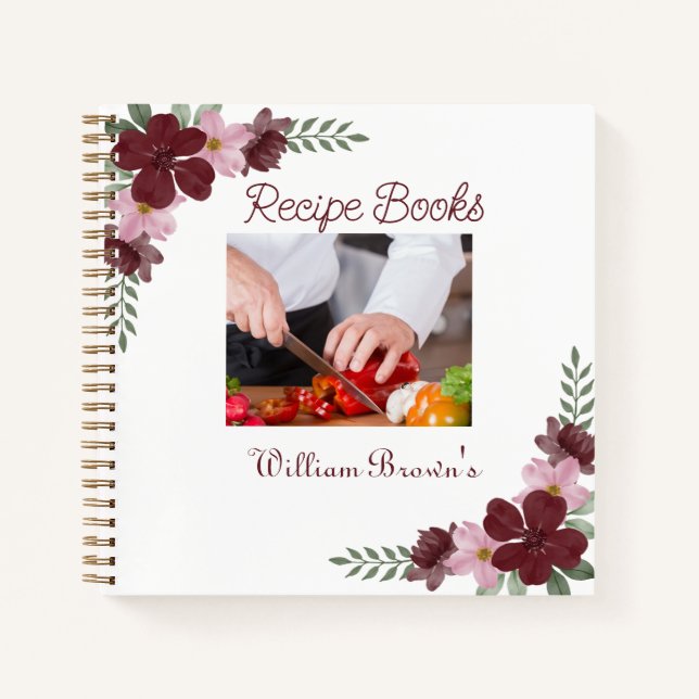 Benutzerdefinierte Foto-Rezeptbücher Notizbuch (Vorderseite)