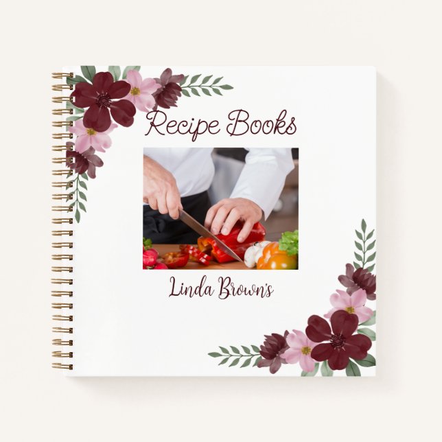 Benutzerdefinierte Foto-Rezeptbücher Notizbuch (Vorderseite)