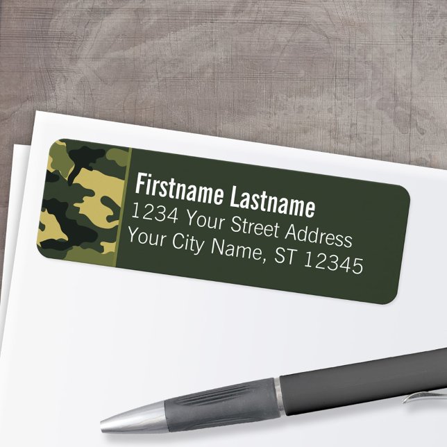 Benutzerdefinierte Foto-Rücksendeadressen-Aufklebe (Custom Return Address Labels - Low Minimum)